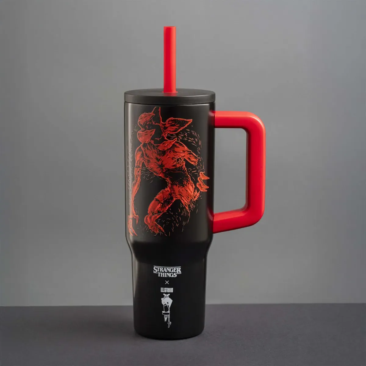 BIALETTI Stranger Things pohár szívószállal, füllel 900 ml