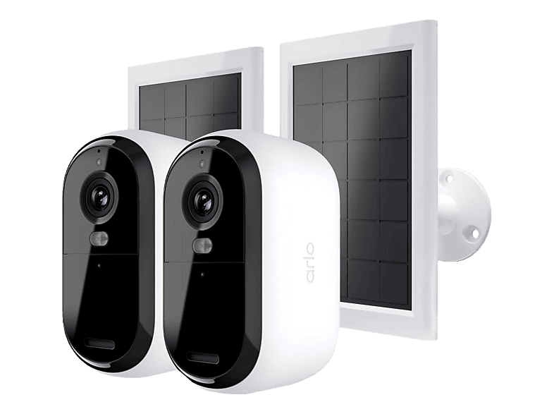 ARLO Essential 3 2K (2er Set), Sicherheitskamera + Solarpanel