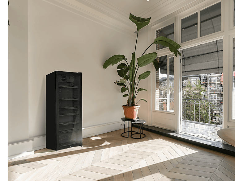 OK. OBFR 312 C B Getränkekühlschrank (237 l, C, 1395 mm hoch}, Schwarz)