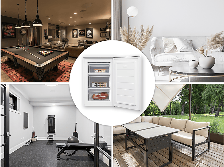 Thumbnail - OK. OFZ 121 C W Gefrierschrank (C, 87 l, 850 mm hoch)