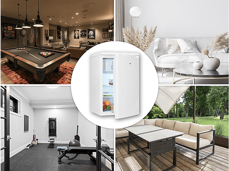 Thumbnail - OK. OFK 121 C W Kühlschrank (107 l, C, 850 mm hoch, Weiß)