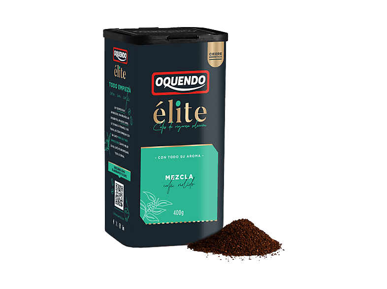 Café molido - Oquendo Cofibox Élite Mezcla 400g, 50% Arábica y Robusta + torrefacto