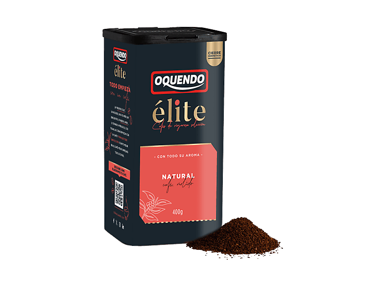 Café molido - Oquendo Cofibox Élite Natural 400g, 50% Arábica y Robusta