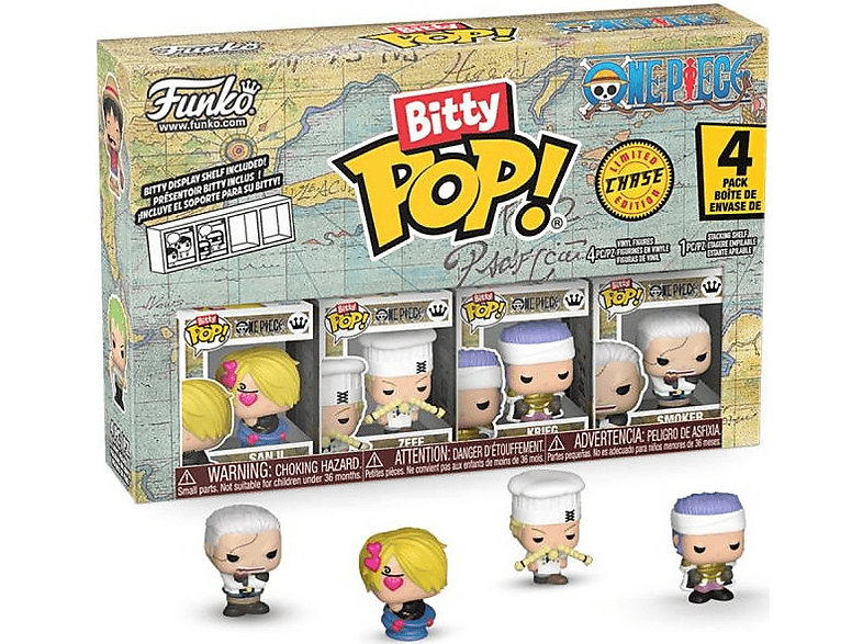 Funko One Piece 4er Pack, 3 cm (Einzelartikel) Sammelfigur; Sammelfiguren