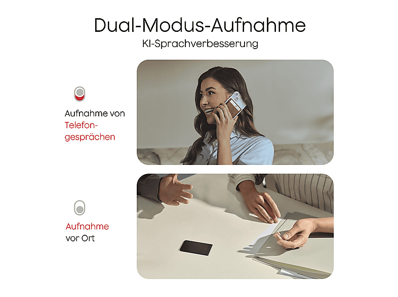 Thumbnail - PLAUD Note KI Sprach-Assistent, Silber
