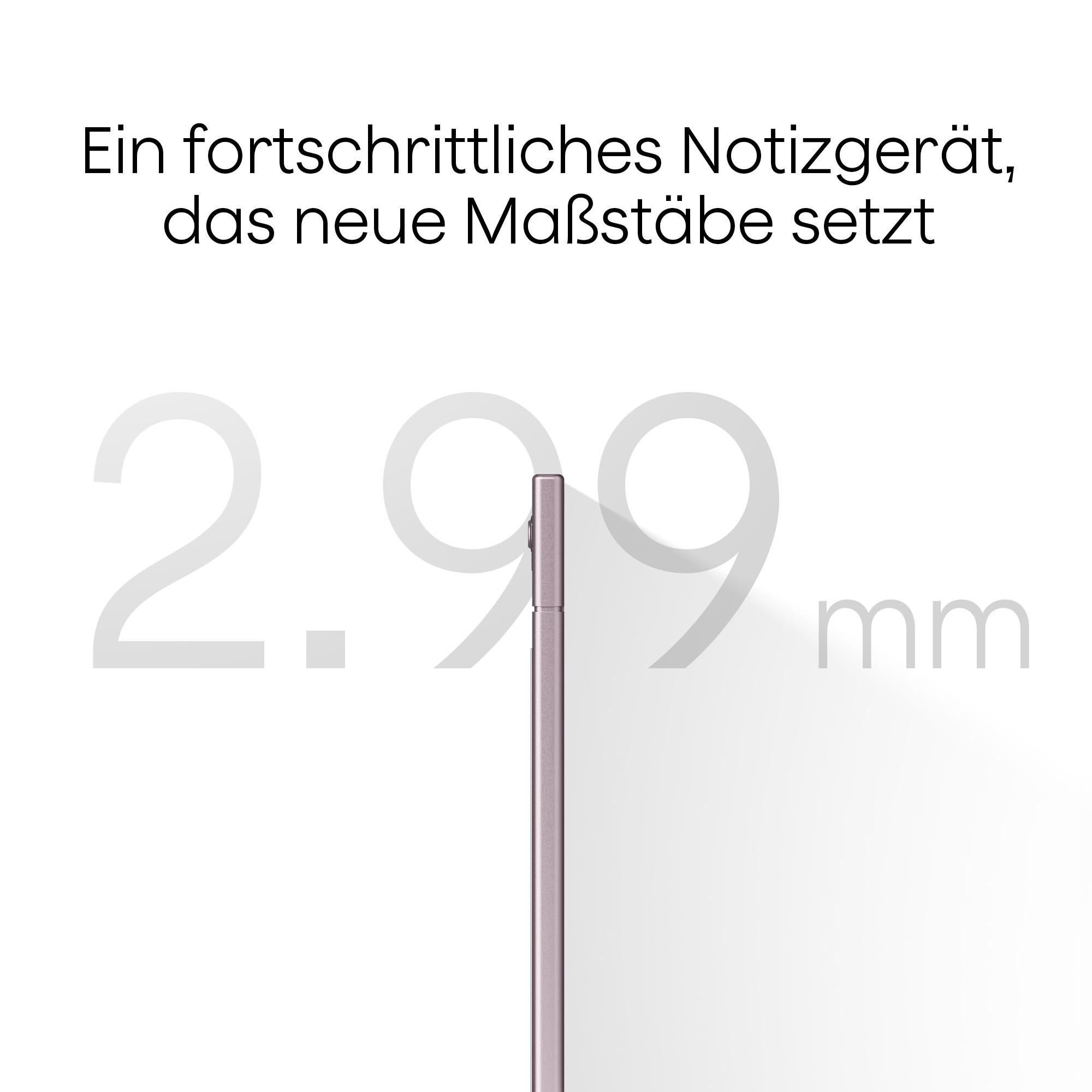 Das Bild zeigt ein Telefon, Text: '2,99 mm' und deutschen Text.