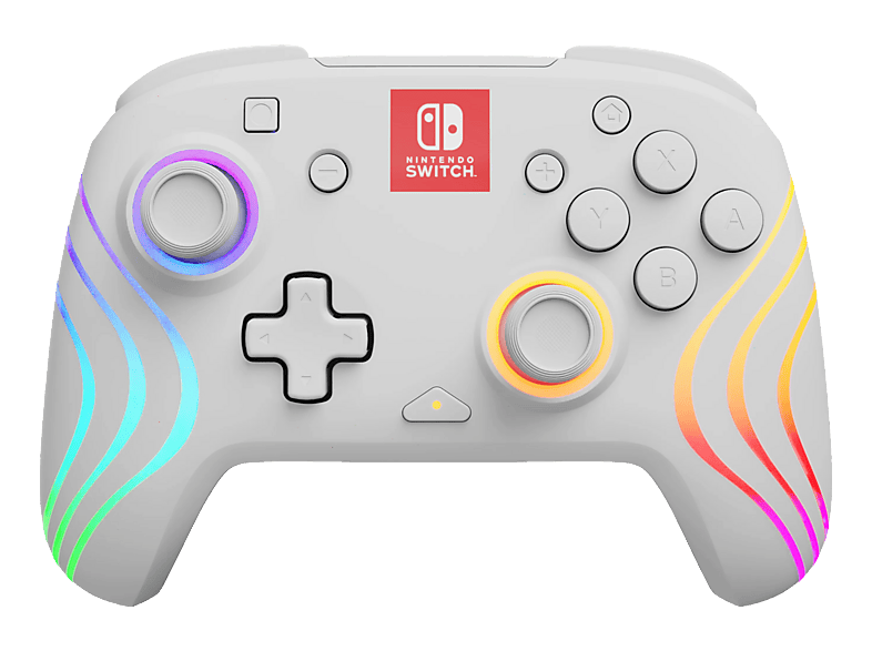 PDP Afterglow Wave Wireless Controller Weiss für Nintendo Switch, Switch OLED, Lite