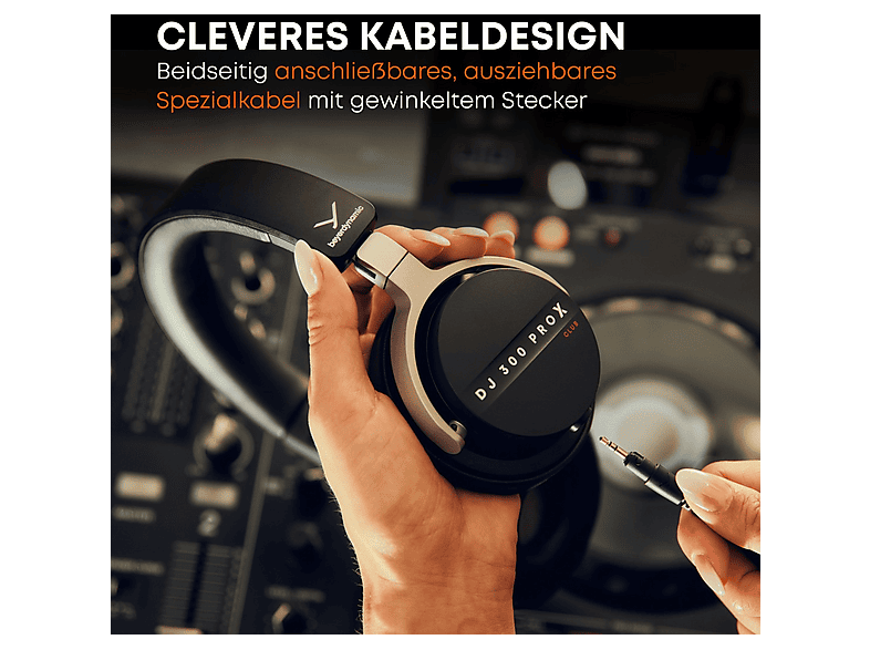 BEYERDYNAMIC DJ 300 PRO X CLUB, Over-ear Kopfhörer Schwarz