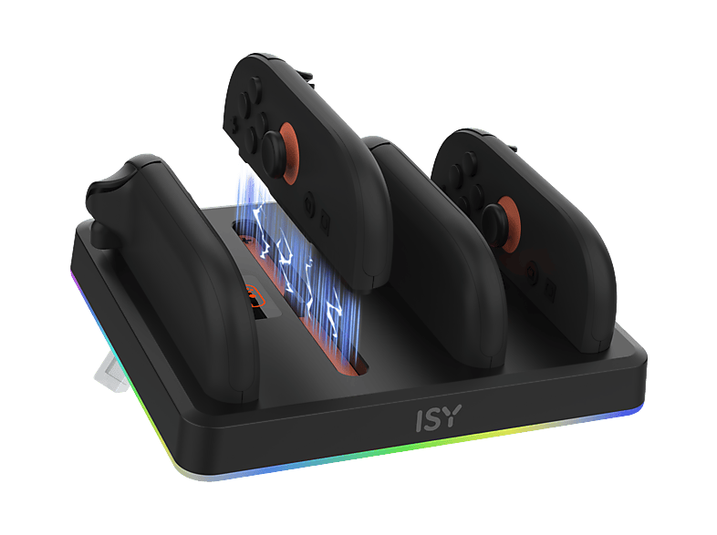 ISY IC-5033 JoyCon Charger for Switch2 JoyCon-Ladegerät für Switch 2 Acrylnitril-Butadien-Styrol (ABS)