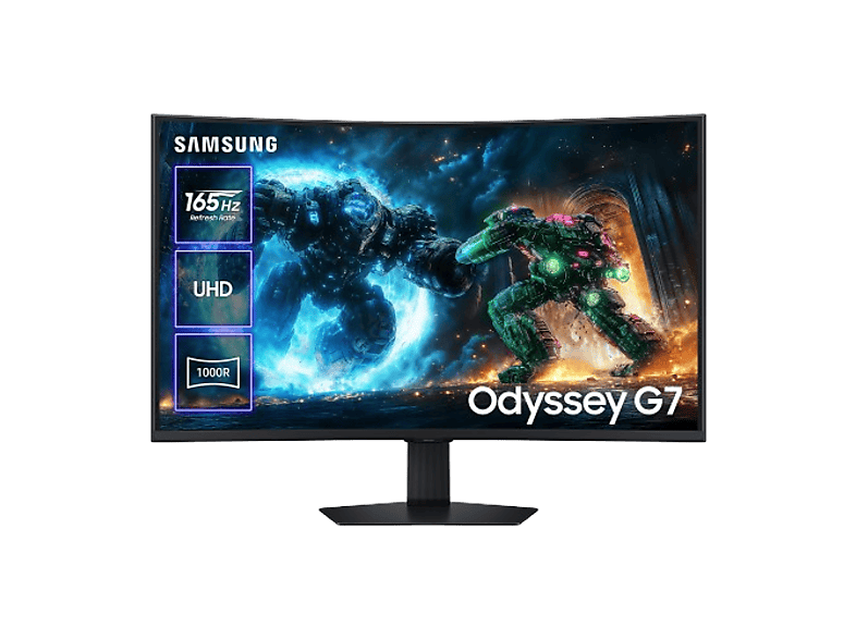 Samsung Odyssey G75F LS37FG756EUXEN, 37  UHD 4K, 165 Hz, 1 ms, VA (Alineación Vertical), Pantalla Curva, Peana ergonómica, Negro