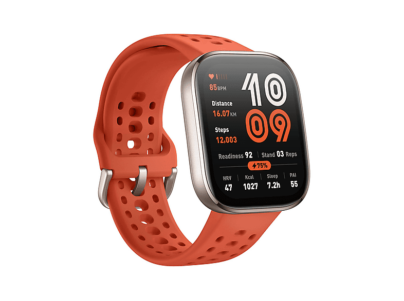 AMAZFIT Bip 6 Smartwatch Aluminium Silikon, 22 mm, Red