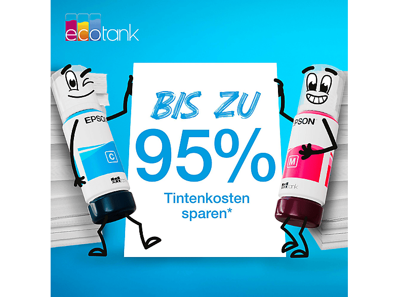 EPSON ET2875 ET4800 Epson EcoTank 104 Schwarz, C13T00P140 Nachfülltinte