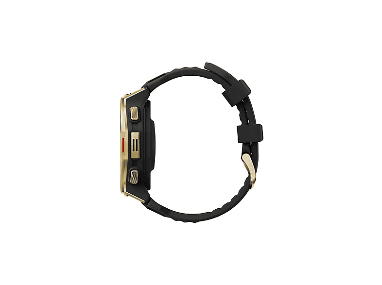 AMAZFIT T-Rex 3 Pro 44 mm Smartwatch Titanlegierung, Aluminium, Kunststoff Silikon, 20 mm, Black Gold