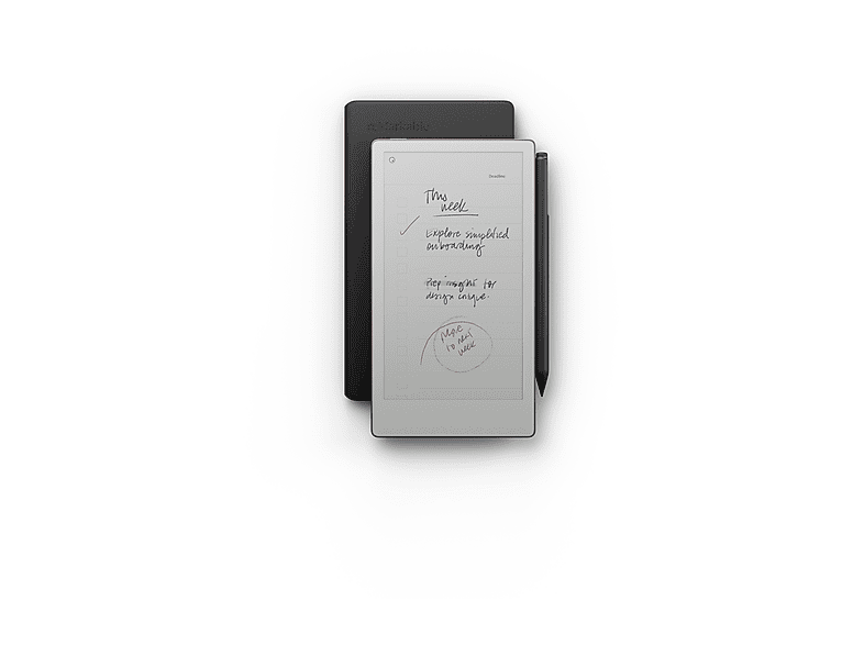 Thumbnail - REMARKABLE Paper Pro Move + Marker Plus Book Folio Premium Leder - Schwarz Digitales Notizbuch, Grau