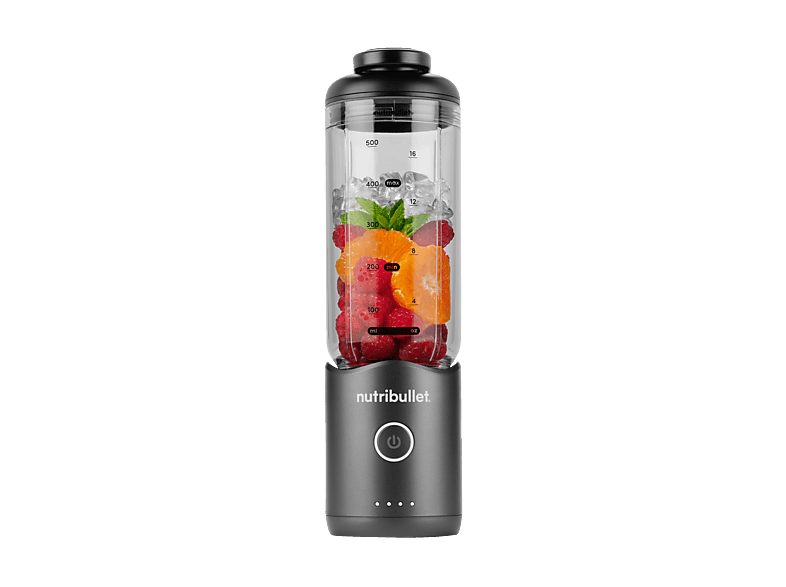 NUTRIBULLET Flex Portable NBP 013 GM Smoothie Maker Stahlgrau, 590 ml)