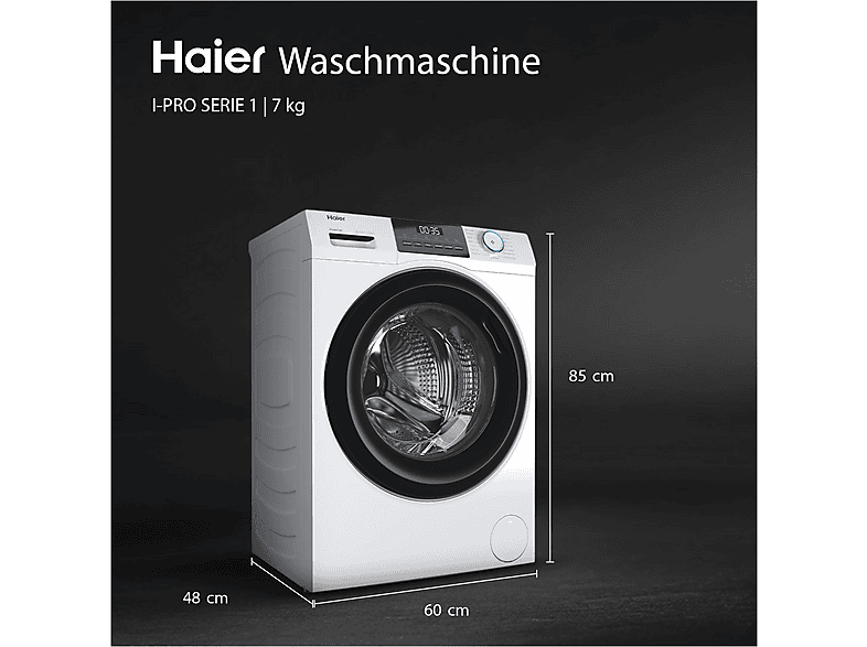 HAIER HW70-BP14929 I-Pro Series 1 Waschmaschine (7 kg, 1330 U/Min., A)