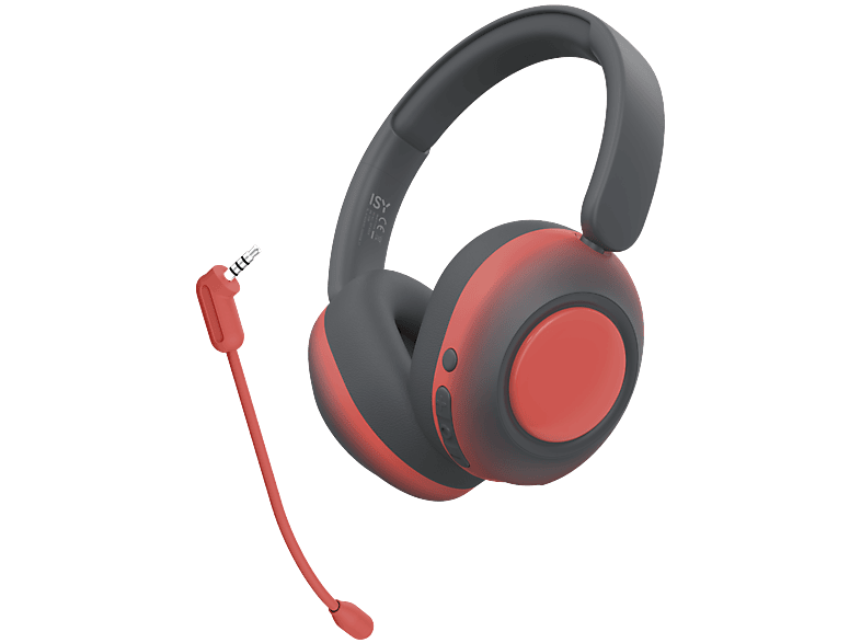 ISY IC-5029-RD Kids Wireless Kopfhörer rot für Nintendo Switch 2; Headset