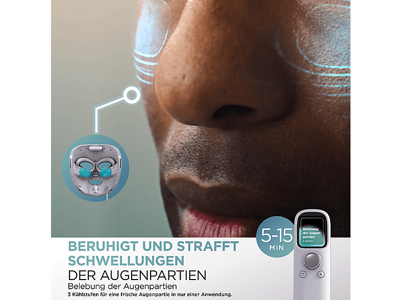 Shark FW312EUPL CryoGlow LED-Maske + Kühlung der Augenpartie; LED-Gesichtsmaske — Foto 5 von 5