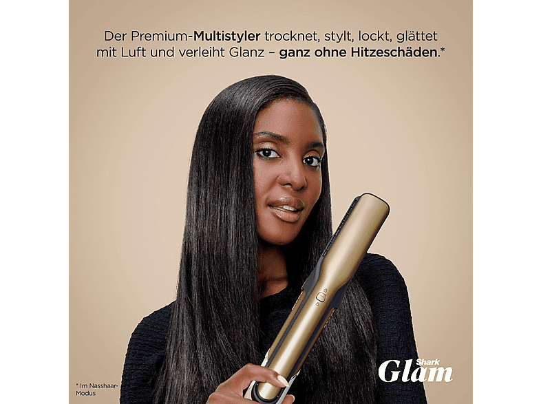 Shark HD6051SEU Glam Multistyler für glatte Haare, Wellen und Locken, Gold, 1500 Watt, 6 Aufsätze — Foto 3 von 5