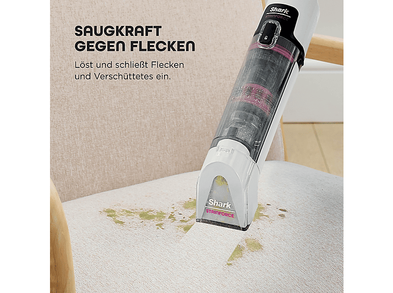Shark HX100EUT StainForce kabelloses System zur Fleckenentfernung, Weiß — Foto 3 von 5