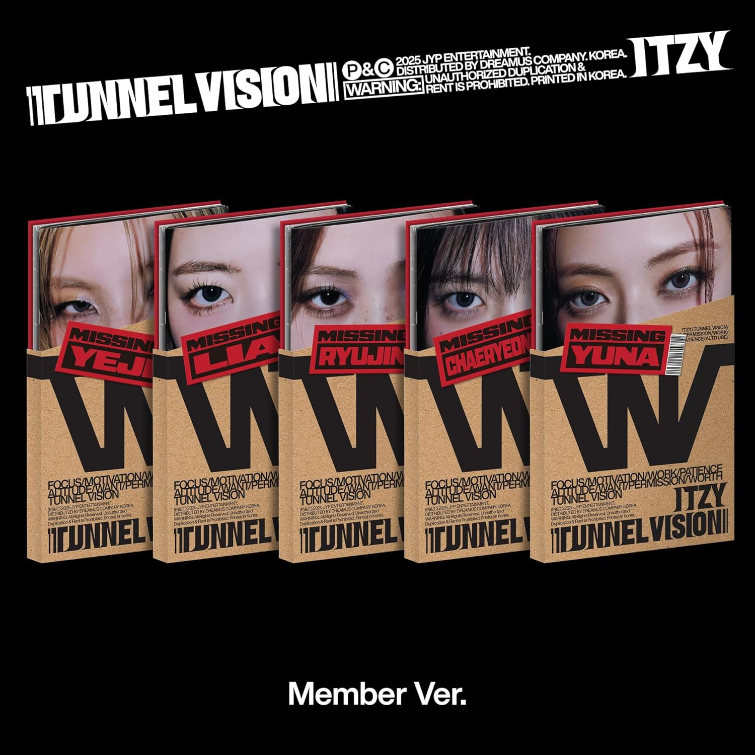 ITZY - Tunnel Vision (Member Version) (CD)