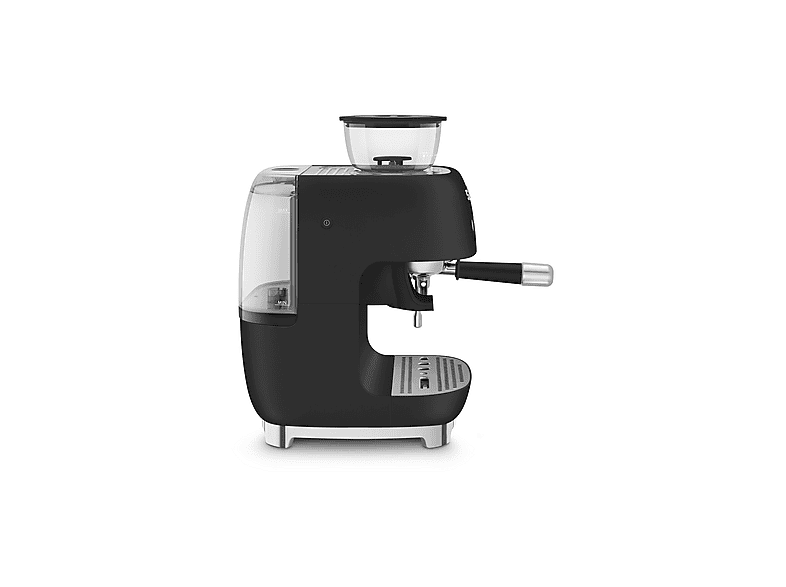 Smeg EGF03BLMEU 50's Style Espressomaschine (Schwarz-Matt, Edelstahl Kegelmahlwerk, 1650 Watt, 15 bar) — Foto 3 von 5