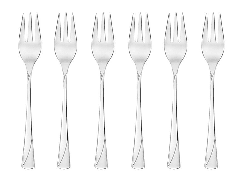 Widelczyki do ciasta GERLACH Valor 6 sztuk Srebrny