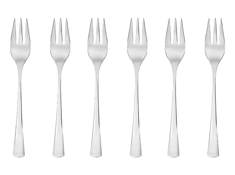 Widelczyki do ciasta GERLACH Tunea 6 sztuk Srebrny