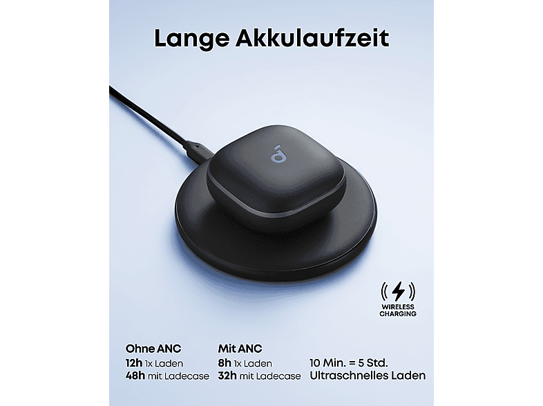 Thumbnail - SOUNDCORE BY ANKER Liberty 5, In-ear Kopfhörer Bluetooth Tinten-Schwarz