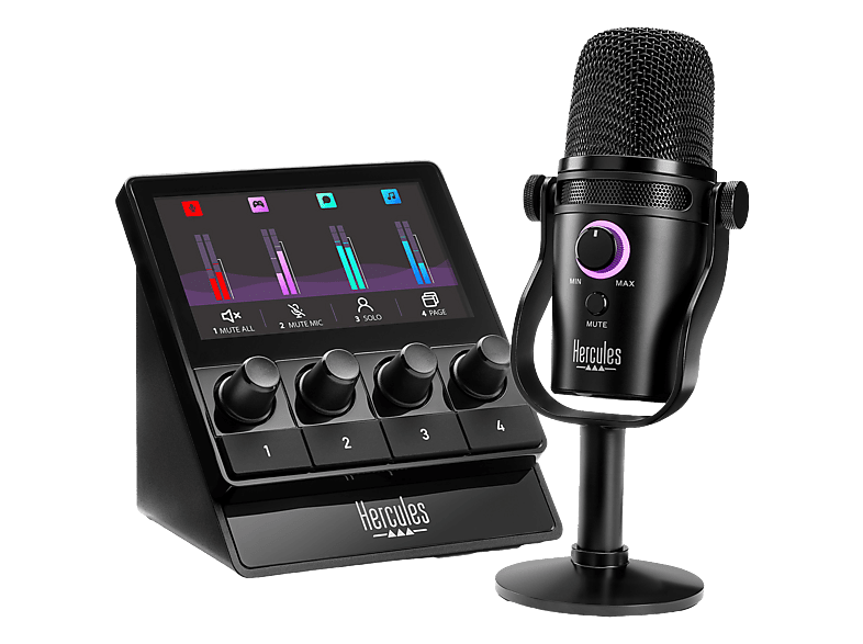 Hercules Stream Starter Kit (Stream 100 Mixer & USB-microfoon)