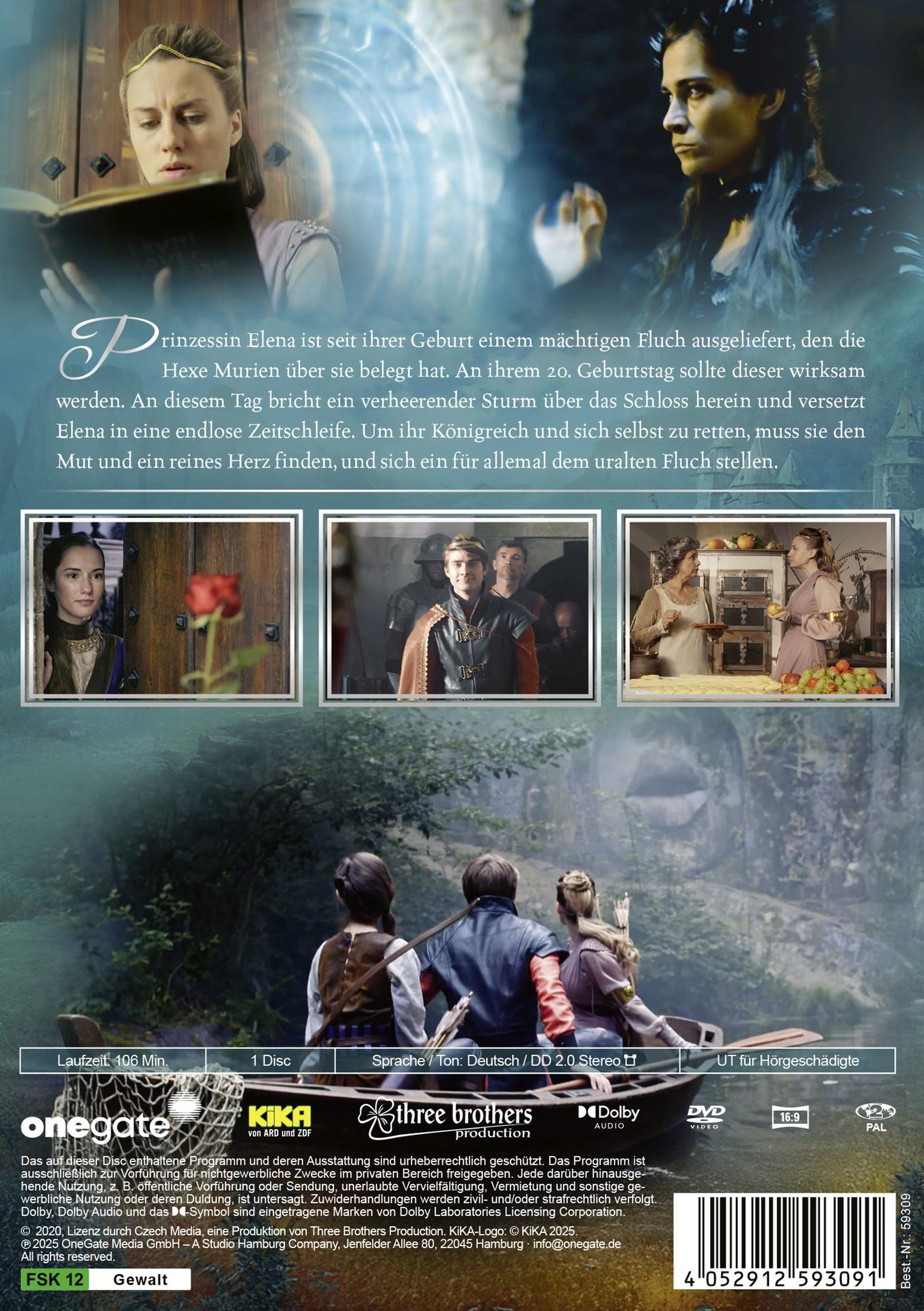 DVD-Cover. Eine Frau betrachtet ein Buch. Weitere Bilder zeigen Szenen aus dem Film und ein Boot.