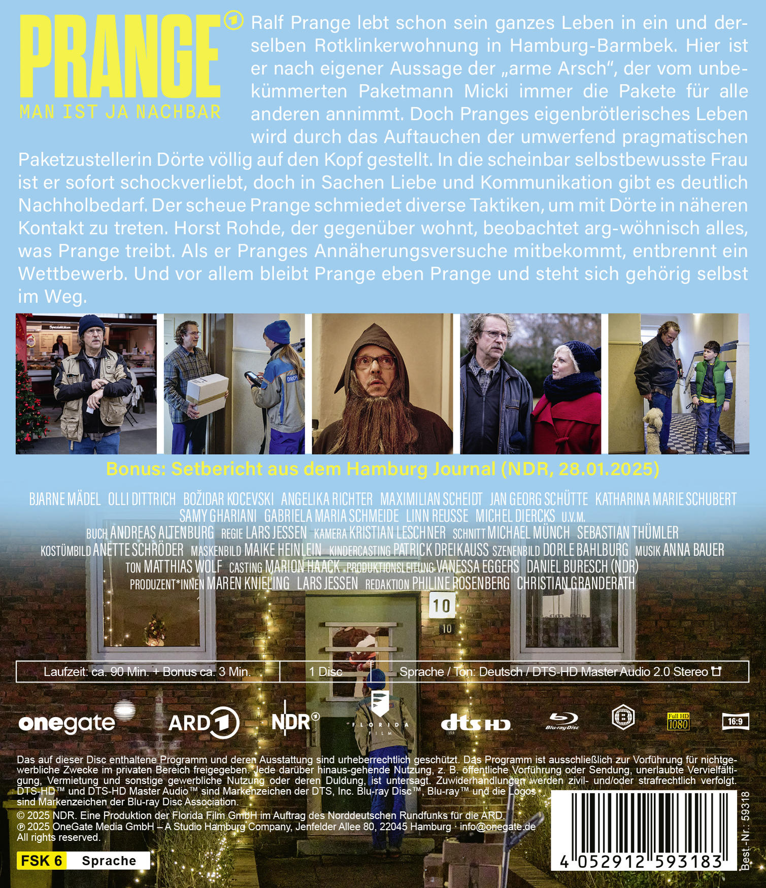 Ein Filmcover mit Schauspielern und Text. Der Titel lautet 'PRANGE'. Details zum Film stehen unten.
