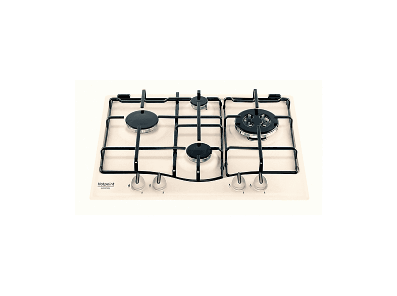 Hotpoint Ariston 7Hpcn640Towrha Piano Cottura, 4 Zone Di Cottura, Dimensioni: L 59 Cm, P 51 Piano In Smaltato, Bianco Antico