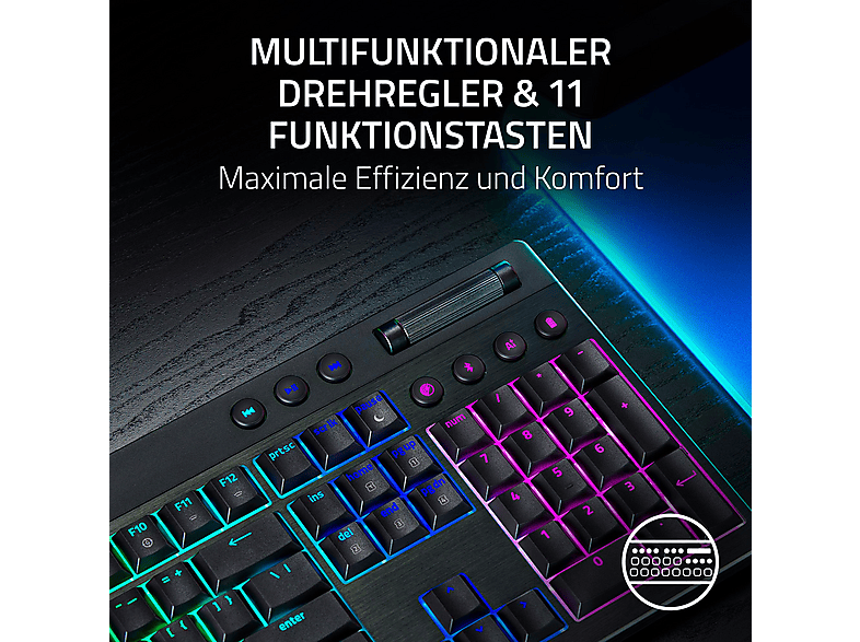 Razer BlackWidow V4 RGB Tastatur; Gaming-Tastatur — Foto 3 von 5