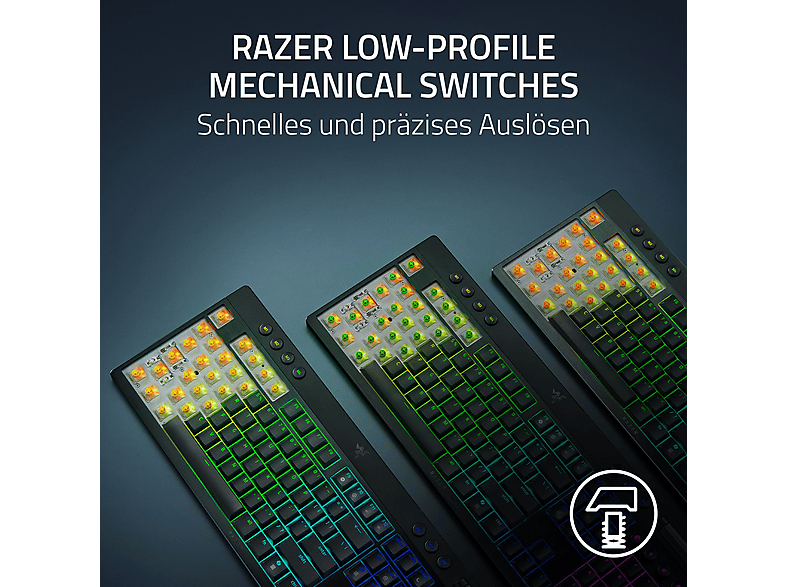 Thumbnail - RAZER BlackWidow V4 Tenkeyless, Gaming-Tastatur, Bluetooth, kabelgebunden, Schwarz