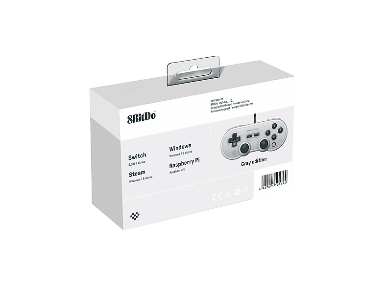Thumbnail - 8BITDO SN30 Pro Gaming Controller Grau für Nintendo Switch, PC