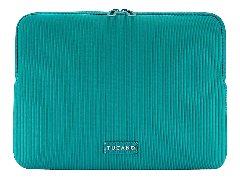 TUCANO Sleeve Colore 2 Notebook Sleeves für Apple Material teilweise aus recyceltem Plastik, Petrol