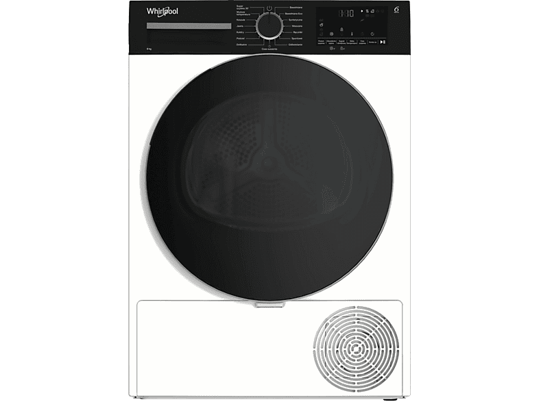 Suszarka z pompą ciepła WHIRLPOOL MXWSD83MWBSPL Slim 47cm 8kg Technologia 6. Zmysł Precision Dry