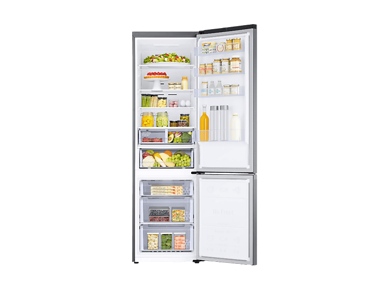 Samsung RB38T607BS9/EF Kühl- und Gefrierkombination (B, 387 l, 2030 mm hoch, Standgerät, Inox)