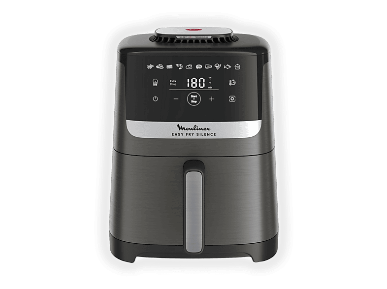 Moulinex Easy Fry Silence EZ551H Friggitrice ad Aria 5 Litri 1400 W (Grigio)