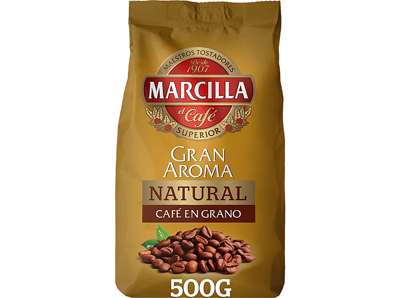 Café en grano - Marcilla Gran Aroma Natural, 500g