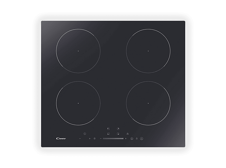 CANDY CIS642SCTT/1 PIANO COTTURA A INDUZIONE, 4 zone di cottura, dimensioni: L 59 cm, P 52 piano in Vetroceramica, Nero