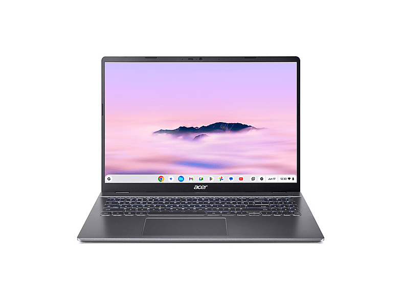 Acer Chromebook Plus 516 Notebook, 16", processore Intel Core I3 1315U, UHD Graphics, RAM 8 GB, 256 GB Ssd, Grey, Google Chrome OS