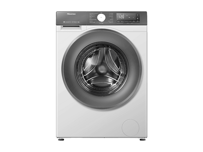 Lavatrice Hisense WF3S8043BW7 capacità 8 kg, pratica e funzionale