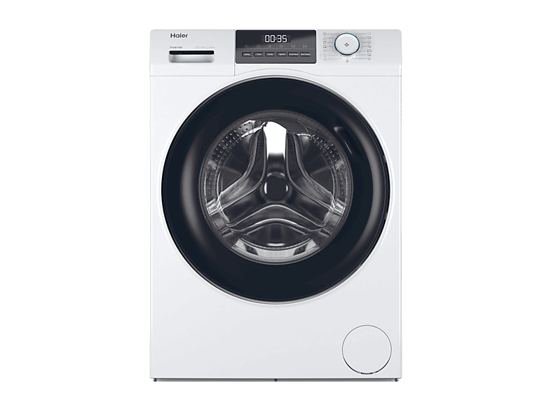 Haier Hw80-Bp14929A-S Lavatrice, Caricamento frontale, 8 kg, 15 programmi, Profondità 48 cm, White, livello rumorosità centrifuga 70 dB(A), Classe A