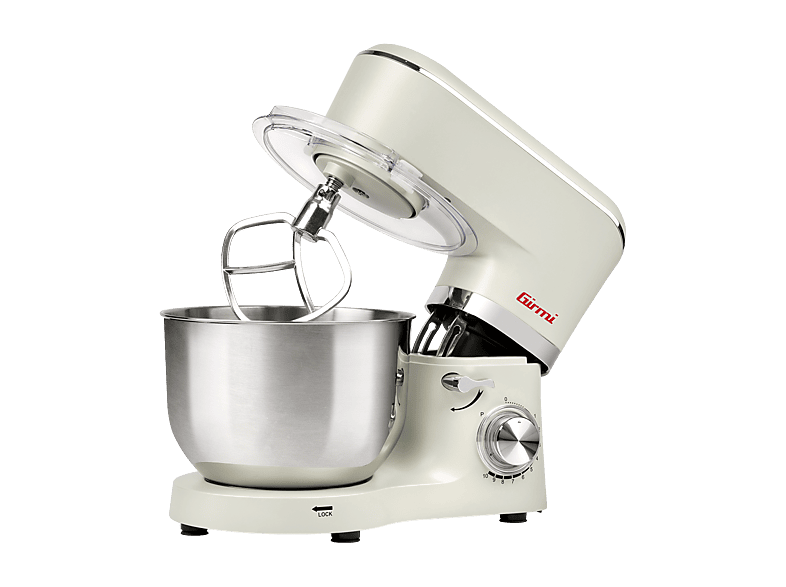 Girmi Impastatore 6lt Impastatrice Planetaria, 1500 W, capacità ciotola 6 l, Crema