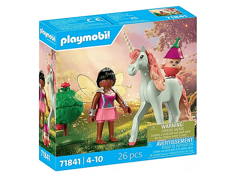 Playmobil 71841 Magic Unicorns: Sammeleinhorn Himmelsrose mit Fee (Ab 4 Jahren); Spielfigur
