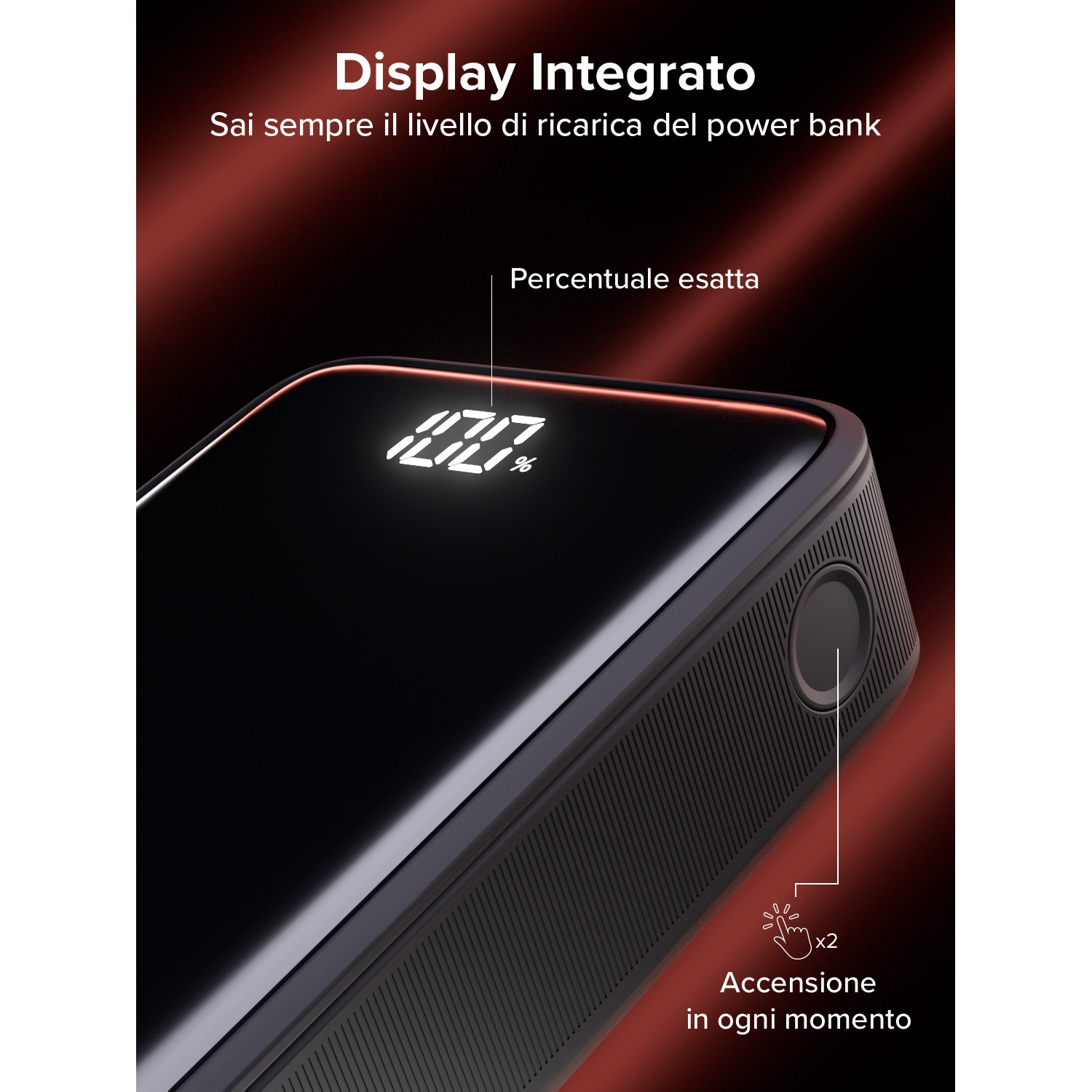 Hama Power bank 20000 mAh Consegna di potenza 3.0, Ricarica rapida 3.0