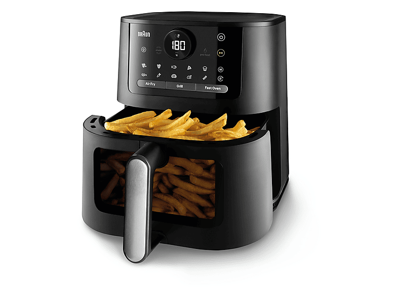 Thumbnail - BRAUN MultiFry 5 HF 5075I BK mit PFAS-freier Keramikbeschichtung des Garkorbs, Heißluftfritteuse