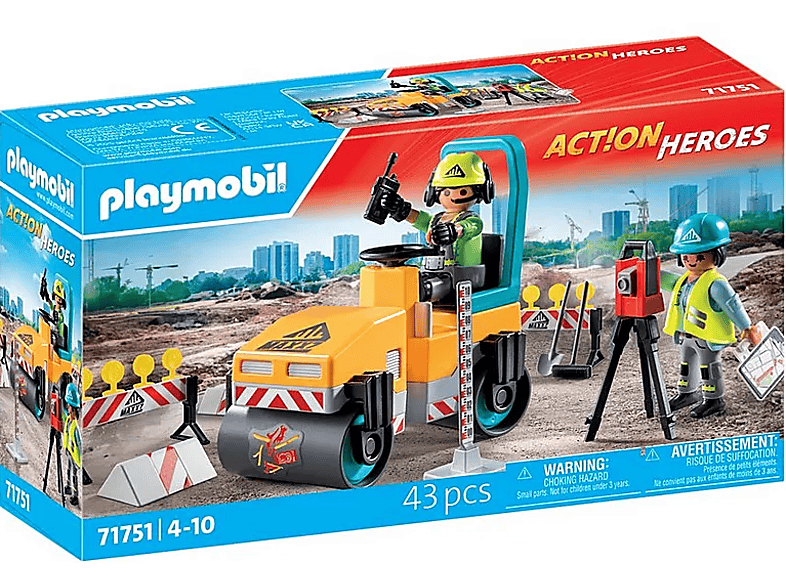Playmobil 71751 City Action: Straßenbaustelle (Ab 4 Jahren); Spielfigur